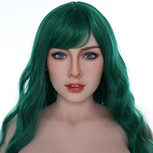 Green Long Curly